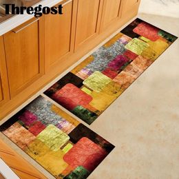 Thregost – paillasson d'entrée antidérapant, tapis de sol de cuisine, Long tapis lavable, tapis de couloir extérieur avant Do265x