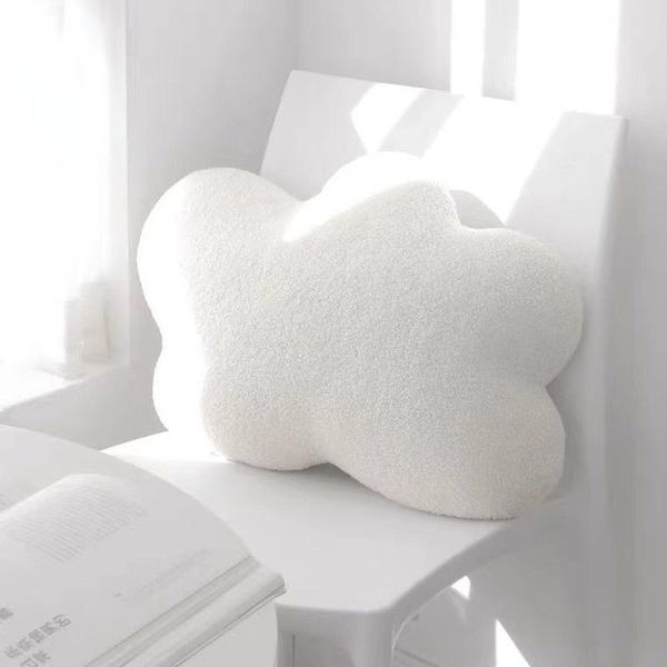 Coussin/oreiller décoratif blanc chevet Super doux nuage filles taille Pad bureau cadeau canapé décoration de la maisonCoussin/décoratif