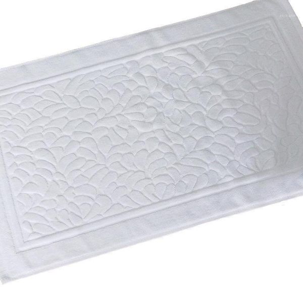 Cojín / almohada decorativa Pies blancos Adoquines Impreso Estera de baño El Hogar Toalla Algodón Antideslizante Felpudo Esteras absorbentes 50 * 80 cm