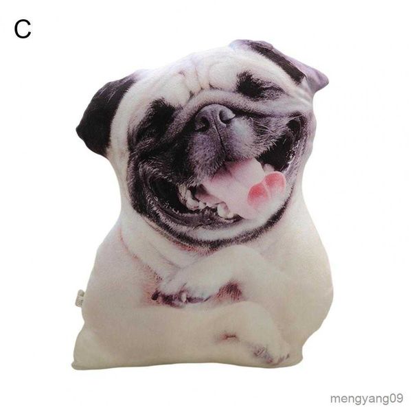 Coussin / Jeté Décoratif 6 Styles 3D Simulation Chien Activité Cadeaux Chambre Décor Exquis Chiot En Peluche Poupée Filles Garçons Jouet Cadeau R230727