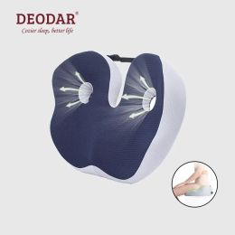 Coussin deodar confort mémoire mousse chaise de bureau chaise siège coussin de coussin soulagement de la douleur pour coccyx hémorroïde