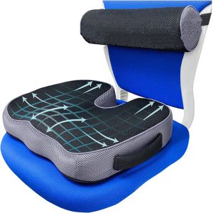 Kussen voor staartbeen ischias rugpijn Relief Comfort Comfort Bureau stoel stoel stoel kussen niet -slip orthopedisch geheugenschuim coccyx kussen