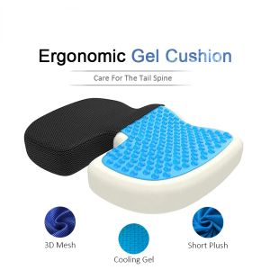 Coussin gel orthopédique Mémoire de mousse U coccyx siège de voyage massage de cartouche de bureau chaise de bureau protéger sain