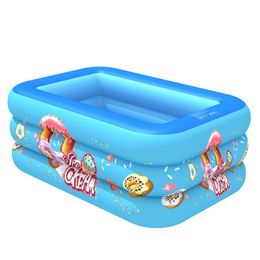 Coussin enfants iatable piscine de haute qualité enfant maison utilise la piscine de pagayage grande taille iatable bulle inférieur carré piscine pour bébé