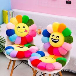Kussen Nieuwe kleurrijke zonnebloem huisdecoratie kussens decoratieve kussens voor sofa verjaardagscadeau grappige expressie