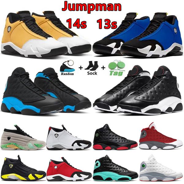 Jumpman 13 14 Chaussures de basket Hommes 13s Black Flint Reverse Il a obtenu le jeu University Blue Brave Cat 14s Gym Blue Ginger Hommes Femmes Sports Sneakers Trainers Taille 36-47