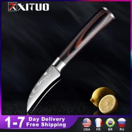 Coussin Xituo 7cr17 couteau d'office en acier inoxydable, couteau de chef, couperet à viande, couteau à fruits et légumes, couteau à éplucher, couteau de cuisine, outil de cuisine