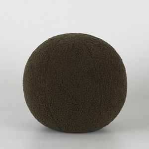 CushionDecorative Pillow Bubble kus pluche ronde wollen kussen Noordse kogelvormige vaste kleur gevulde zacht kussen voor sofa kantoor taille rust kussen 230301