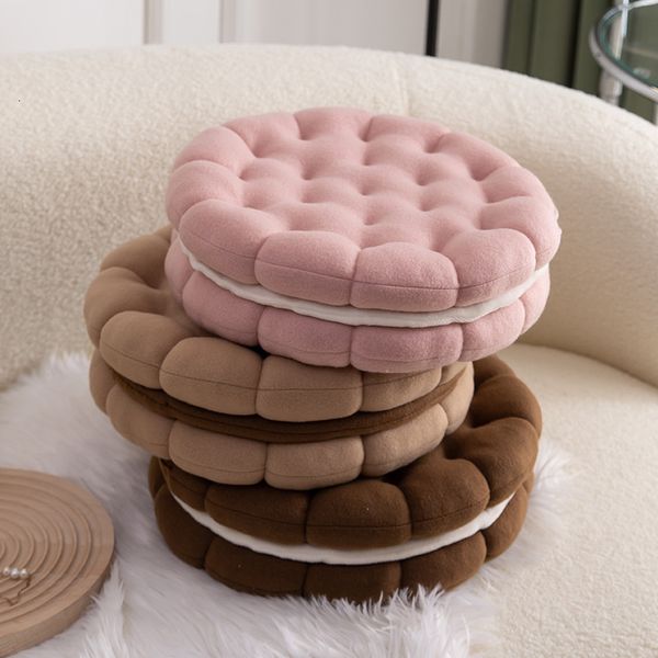 Coussin décoratif oreiller Ins sable Biscuit canapé doux confortable siège épais salon chambre décor à la maison jeter arrière s 230213