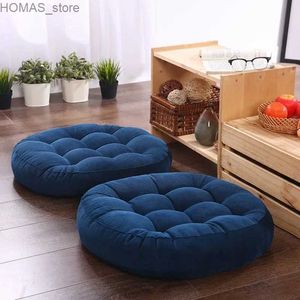 Coussindécoratif oreiller japonais pouf futon siège coussin de chat de la queue de chaise hassock chaise coussin coussin circulaire circulaire épaissis de tapis de tapis tatami y240409