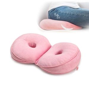 Coussindécoratif oreiller en latex particules de taille confortable coussins de taille rose multifonctionnel chaise de bureau étudiant peluche 9888826