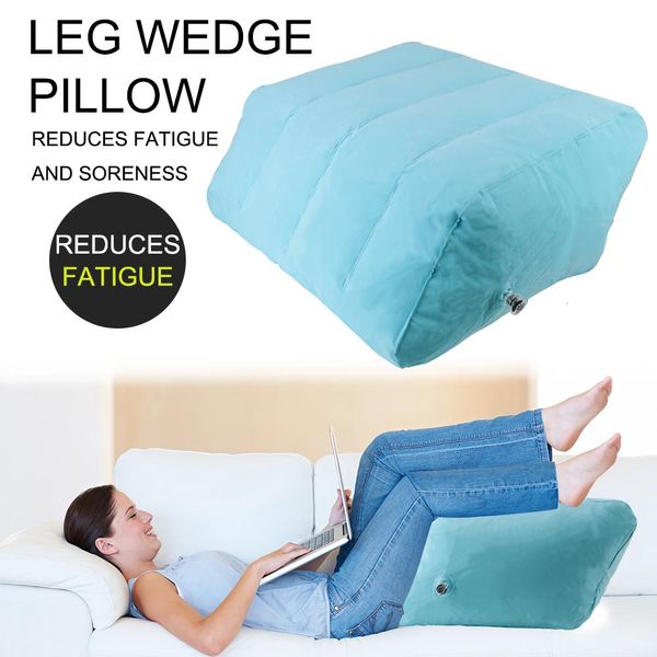 Cojín decorativo almohada portátil rodilla resto cojín PVC mujer embarazada pie elevación ligero inflable pierna 231216