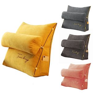 Coussin décoratif oreiller doux lit d'allaitement oreiller moelleux Triangle lecture oreiller canapé taille coussin dossier oreiller dossier repos lit coussin coin oreiller 230204