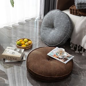 CushionDecoratief kussen Super zachte slaapkamer vloer Mat Home Decor Modern Dutch Velvet Futon Round Seat Cushion Sofa Back Living Room 221208