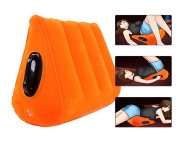 Almohada dura dura y suave y cómodo cojín de sexo inflable para posiciones eróticas mejoradas cuña mejor vida sexual ADU4753678