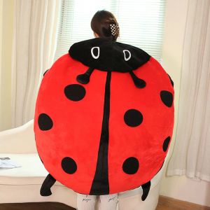 Kussens 100 cm draagbaar insect pluche speelgoed Ladybug gevulde kussen grappig feest cosplay pop gevulde zachte pluche slaapkussen kinderen cadeaus