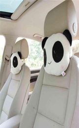 Kussens 1Pc 2 Stuks Toon Kussen Leuke Panda Hoofdsteun Ondersteuning Nekkussen Hoofdsteun Bone Seat Cover Auto Accessoires 09196520407