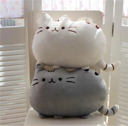 Kussens 2550cm Kawaii Kat Kussen met Rits en PP Katoenen Koekjes Pluche Kat Dierenpop Kinderen Kind Baby Peluche Cadeau Pushin Speelgoed Goedkoop