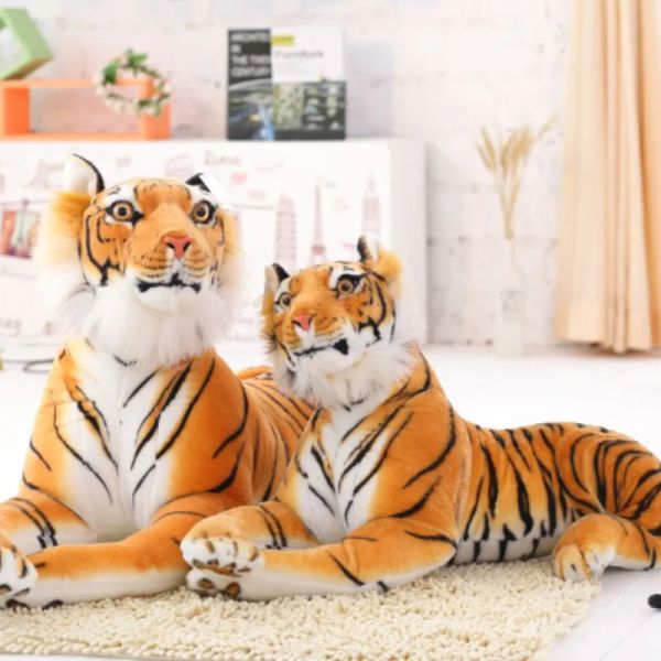 Coussins 30120 cm de haute qualité géant blanc tigre de jouet en peluche bébé belle taille tigre en peluche poupée oreiller souple enfant cadeau de Noël