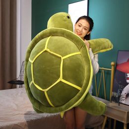 Kussens 3580 cm Nieuwe Huggable Super Soft Mooie Ocean Sea Turtle Plush Toys Soft Tortoise Gevulde Animal Dolls Pillow Cushion Kids Gifts
