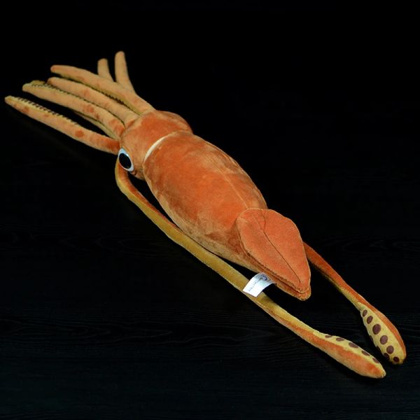 Coussins 78/130 cm de squid géant en peluche en peluche jouet atlantique géant squid poupée animaux simulation réelle architeuthis dux cadeau doux
