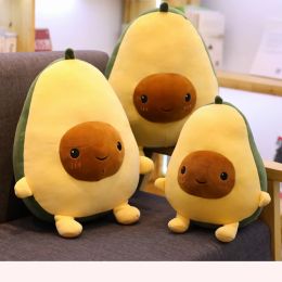 Cojines frutas de aguacate peluche juguetes de planta kawaii lindo peluche muñecas chicas niñas anti estrés almohada para niños niños