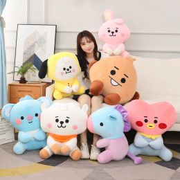 Cushions Big Size Kpop Star Kawaii Baby Face Plush Toy Decorative Pillows Cartoon Animal Sheep Chimmy Cooky Rj Stuffed Doll Gift