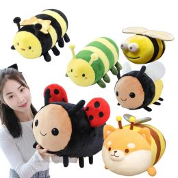 Coussins mignons abeilles Ladybug toys toys de haute qualité poupées en peluche somnifères