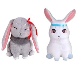 Coussins Grandmaster de la culture démoniaque Wangji Wei Wuxian Rabbit Bunny Bl Pllay Toy Cosplay Doll pour Mo Dao Zu Shi Anime Fans