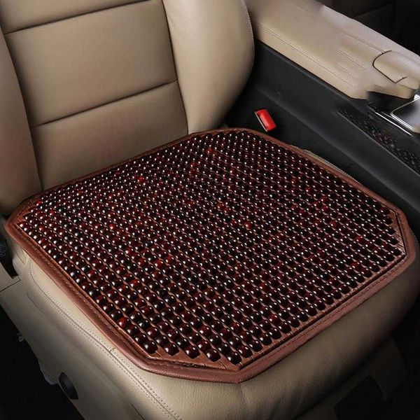 Coussins Grand coussin de siège de couverture de voiture d'été avec massage de soutien lombaire AA230525