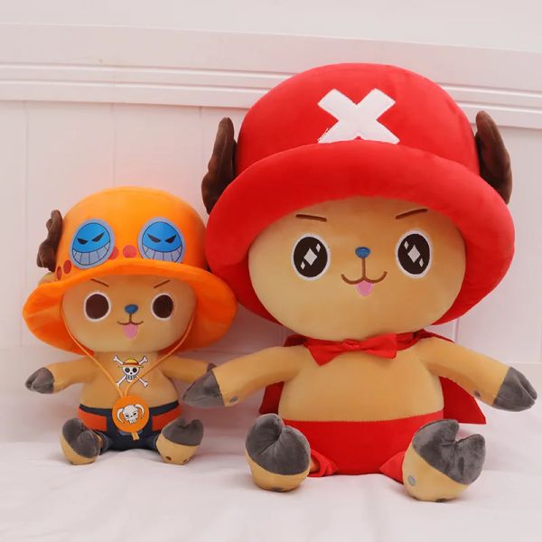 Cojines Figura de anime de una pieza Tony Tony Chopper 3,570 cm Muñeco de peluche de juguete Decoración de dormitorio Almohada para dormir Juguete para niños Regalo de Navidad