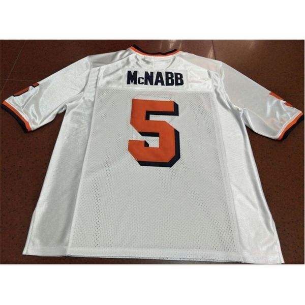 Custom 009 Mujeres jóvenes Vintage SYRACUSE ORANGE MEN DONOVAN MCNABB # 5 Camiseta de fútbol talla s-5XL o personalizada con cualquier nombre o número de camiseta