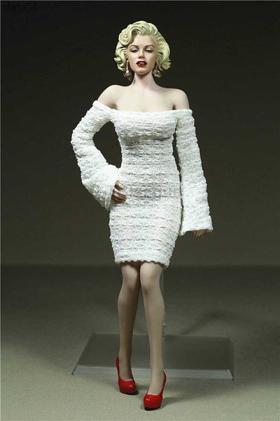 Personnalisé 1/6 échelle nouveau Sexy blanc serré jupe robe vêtements pour Phicen JIAOUL acier corps modèle jouets L230522