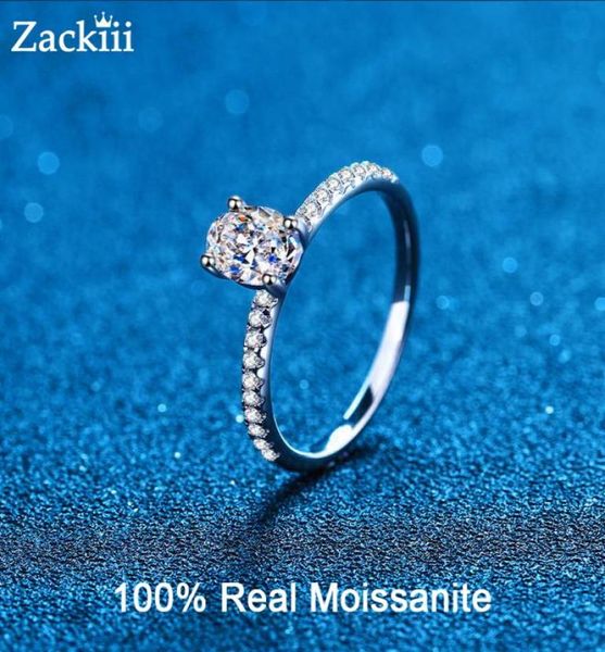 Anillo de compromiso ovalado personalizado de 1 quilate, plata de ley chapada en rodio, anillo de diamantes con suela de huevo ovalada, alianza de boda para mujer 2208138928839