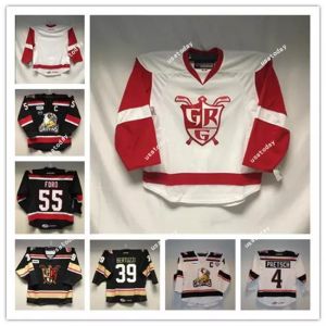 Custom 11 Filip Zadina Grand Rapids Griffins CCM Edge Hockey Jersey 55 Matthew Ford 39 Tyler Bertuzzi 4 Nathan Paetsch ou n'importe quel nom de numéro