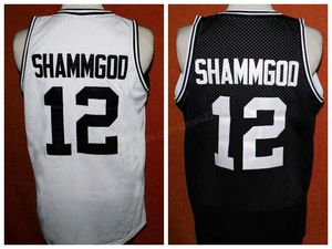 Custom # 12 God Shammgod Providencee College Basketball Jersey Heren Zwart Wit Gestikt Elk maat 2xS-3XL 4XL 5XL Naamnummer Gratis verzending