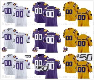 Custom 125th LSU Tigers Football Chase Jacoby Stevens K Lavon Chaisson Kary Vincent Jr Terrace Jacob Phillips Patrick Qu6473055