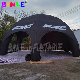 Custom 12m dia (40 pieds) avec ventilation de tente d'araignée gonflable géante en plein air avec couverture complète, gazebo, tentes de garage de voiture pour la publicité