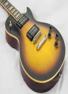 Aangepast 1958 Standaard Slash Braziliaanse droom Dark Burst Vos Serial 49 Plain Maple Top Elektrische gitaarcrème Binding Double Black P6862003