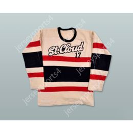 Personalizado 1960 ST CLOUD STATE HUSKIES HÓQUEI JERSEY NOVO Top Costurado S-M-L-XL-XXL-3XL-4XL-5XL-6XL