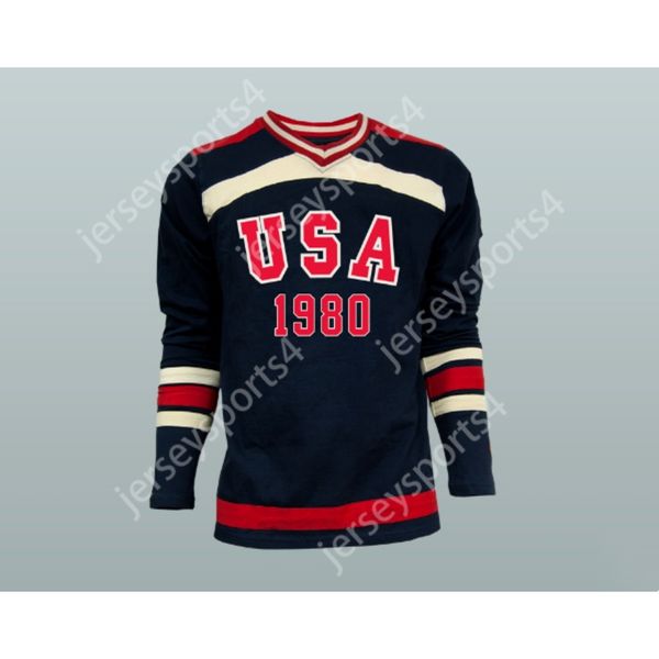 Personnalisé 1980 MIRACLE ON ICE USA MIKE ERUZIONE MAILLOT DE HOCKEY NOUVEAU Top Cousu S-M-L-XL-XXL-3XL-4XL-5XL-6XL