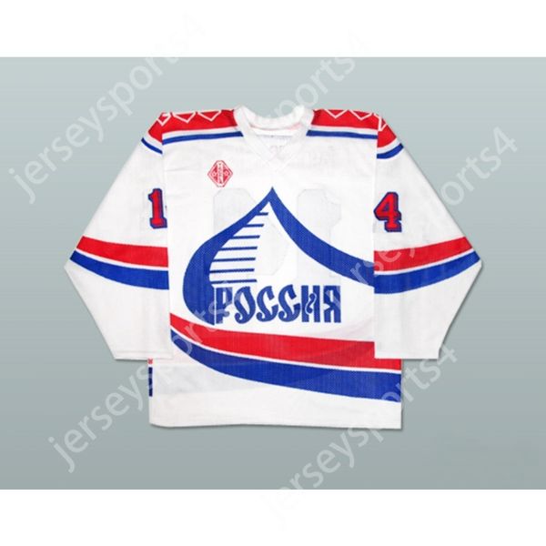 Réplique personnalisée de maillot de HOCKEY de l'équipe nationale russe ALEXI KOVALEV, nouvelle collection 1992, cousue sur le dessus, S-M-L-XL-XXL-3XL-4XL-5XL-6XL