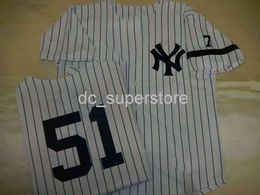 Custom 1995 Bernie Williams Sous jersey de baseball Sent tout nom de nom Men de baseball jeunesse Baseball Jersey