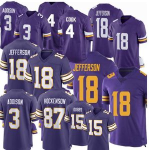 9 J.J.McCarthy Aaron Jones Addison Jersey Justin Jefferson Harrison Smith T.J.Hockenson Andrew Van Ginkel Jared Allen Alan Page Randy Moss voetbalshirts