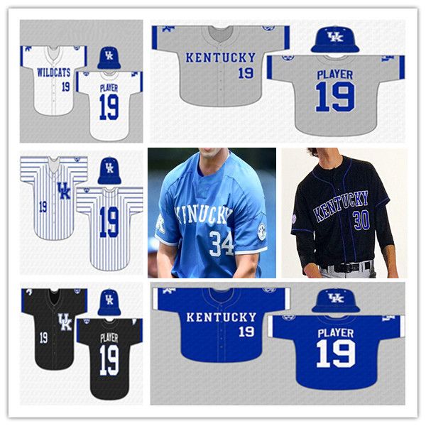 Ncaa College Kentucky Wildcats Maillot de baseball britannique Hunter Gilliam Emilien Pitre Jase Felker Jackson Gray Grant Smith Devin Burkes Ryan Waldschmidt Nolan McCarthy