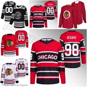 Maillot de hockey de Chicago Blackhawks Connor Bedard Jonathan Toews Philipp Kurashev Nick Foligno Jason Dickinson Connor Murphy Tyler Johnson Seth Jones Ryan Donato