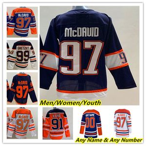 Edmonton Connor McDavid Camisetas de hockey Jack Campbell Leon Draisaitl Darnell Enfermera Evander Kane Ryan Nugent-Hopkins Kailer Yamamoto Zach Hyman Tyson Barrie Murray