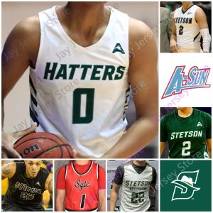 Maillot de basket-ball personnalisé 2020 Stetson Hatters NCAA College Rob Perry Mahamadou Diawara Christiaan Jones Jahlil Rawley Joel Ka