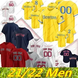 Custom 2021 2022 Baseball David Ortiz Jersey Carl Yastrzemski Andrew Benintendi Xander Bogaerts Andrew Cashner Dustin Pedroia Stitched JerseyS