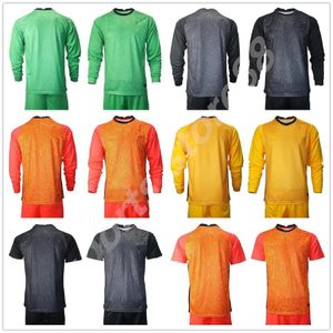 Custom 2021 Alle Nationale Teams Doelman Soccer Jersey Mannen Lange Mouwen Goalie Jerseys Kids GK Kinderen Voetbal Shirt Kits 20